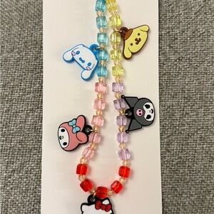 Sonix & Sanrio collab Beaded Wristlet with Charms